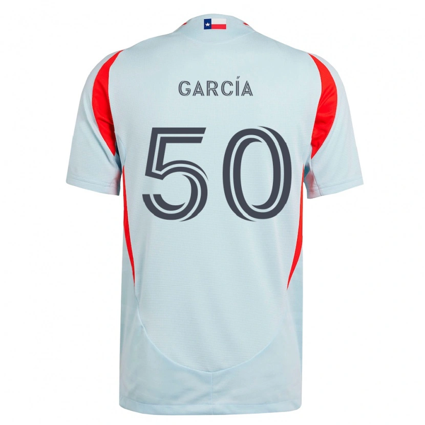 Danxen Enfant Maillot Diego García #50 Gris Foncé Rouge Blanc Tenues Extérieur 2026/27 T-Shirt