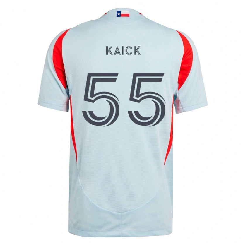 Danxen Enfant Maillot Kaick Da Silva Ferreira #55 Gris Foncé Rouge Blanc Tenues Extérieur 2026/27 T-Shirt