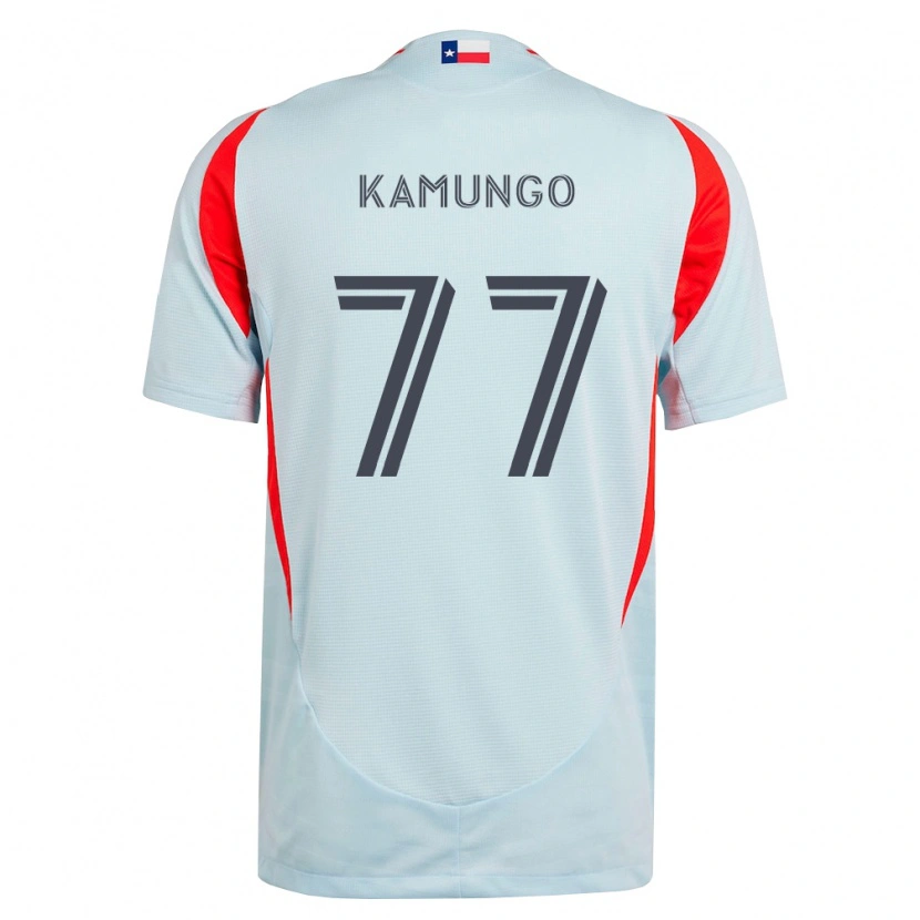 Danxen Enfant Maillot Bernard Kamungo #77 Gris Foncé Rouge Blanc Tenues Extérieur 2026/27 T-Shirt