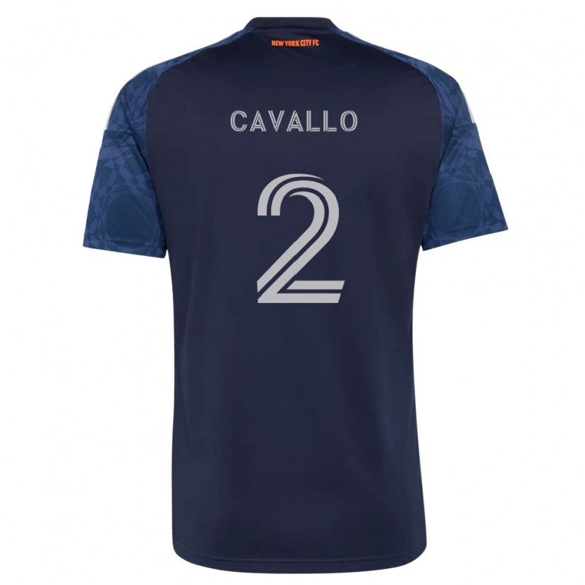 Danxen Enfant Maillot Nico Cavallo #2 Bleu Foncé Blanc Tenues Extérieur 2026/27 T-Shirt