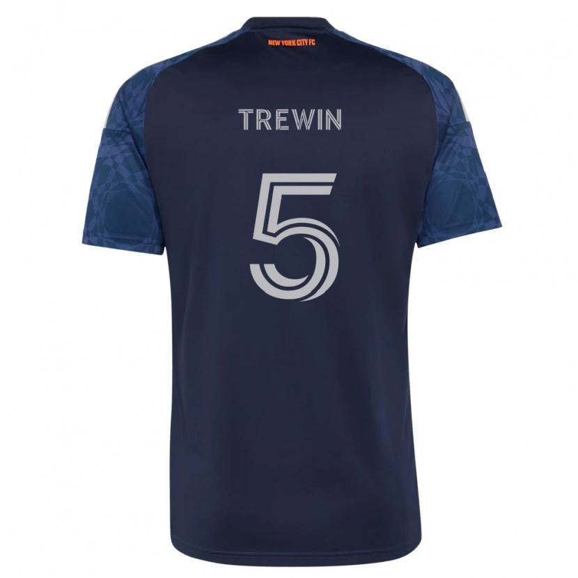 Danxen Enfant Maillot Kai Trewin #5 Bleu Foncé Blanc Tenues Extérieur 2026/27 T-Shirt