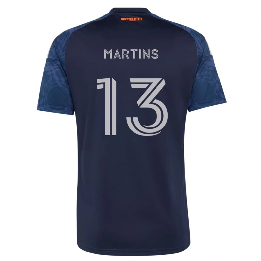 Danxen Enfant Maillot Thiago Martins #13 Bleu Foncé Blanc Tenues Extérieur 2026/27 T-Shirt