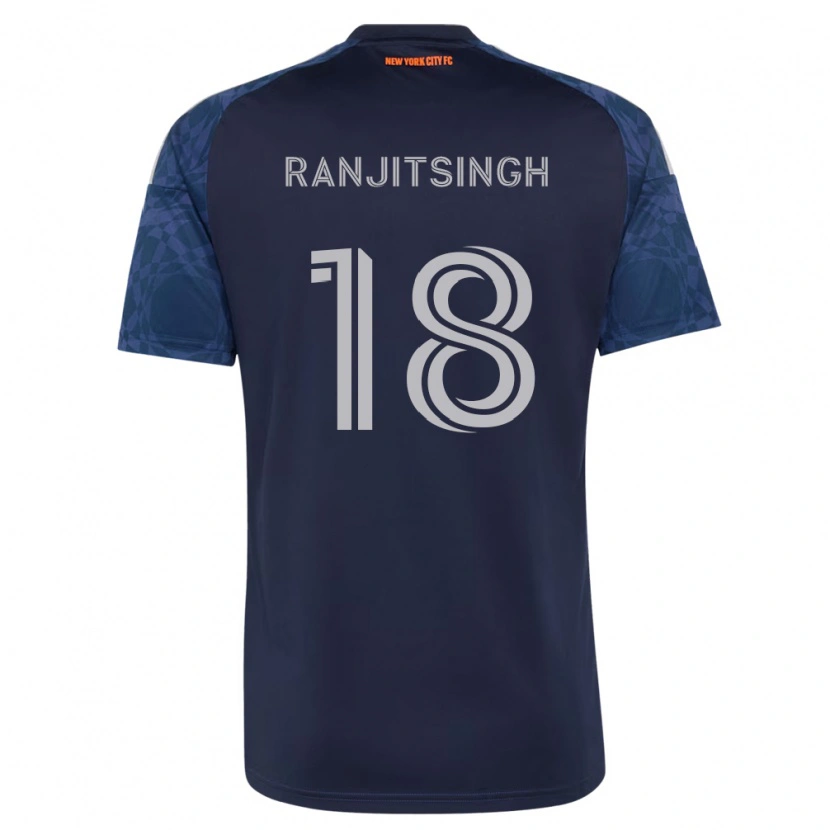 Danxen Enfant Maillot Greg Ranjitsingh #18 Bleu Foncé Blanc Tenues Extérieur 2026/27 T-Shirt