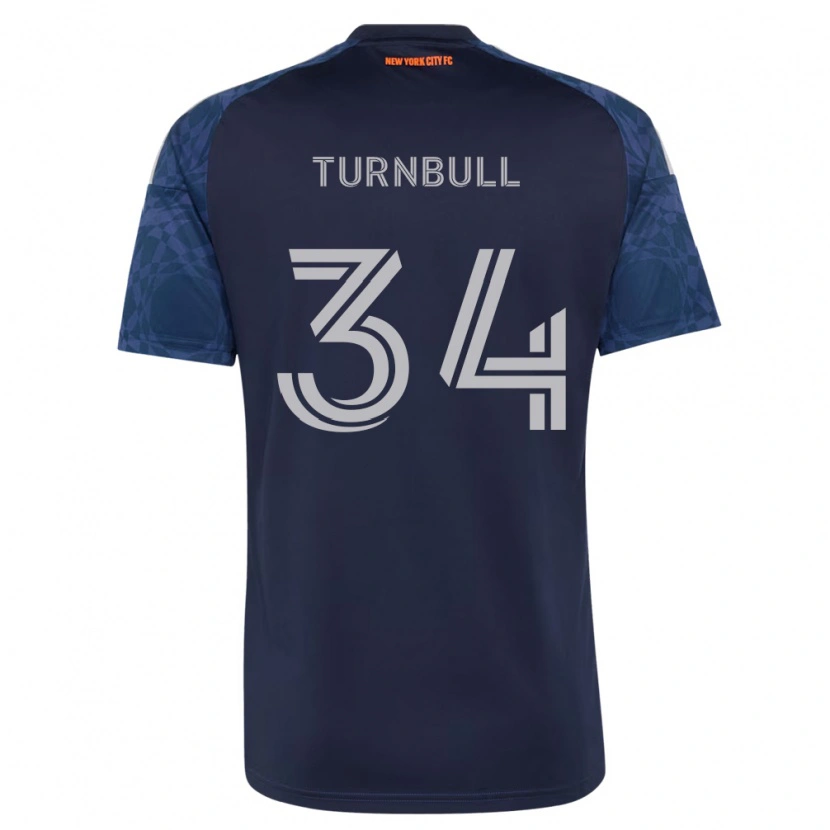 Danxen Enfant Maillot Stephen Turnbull #34 Bleu Foncé Blanc Tenues Extérieur 2026/27 T-Shirt
