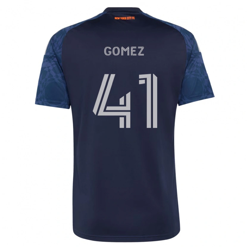 Danxen Enfant Maillot Julián Gómez #41 Bleu Foncé Blanc Tenues Extérieur 2026/27 T-Shirt