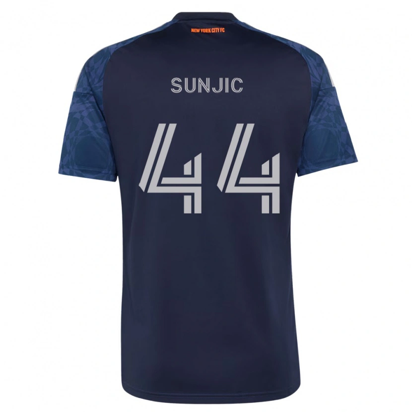 Danxen Enfant Maillot Luka Sunjic #44 Bleu Foncé Blanc Tenues Extérieur 2026/27 T-Shirt