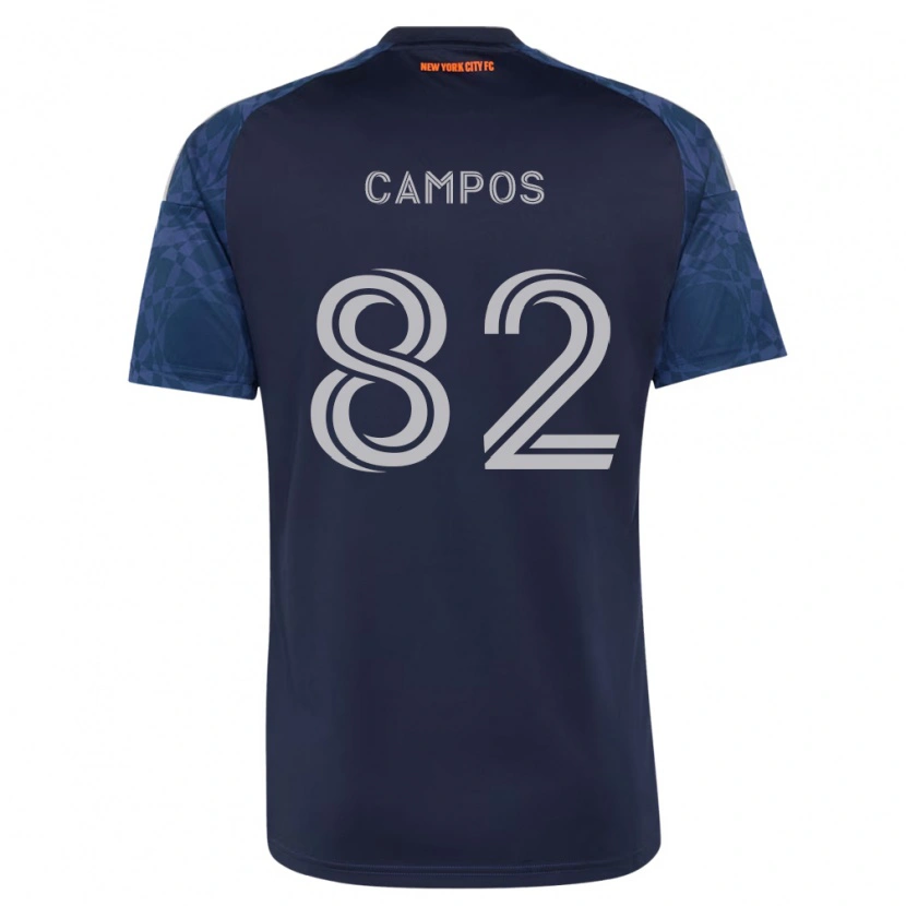 Danxen Enfant Maillot Adonis Campos #82 Bleu Foncé Blanc Tenues Extérieur 2026/27 T-Shirt