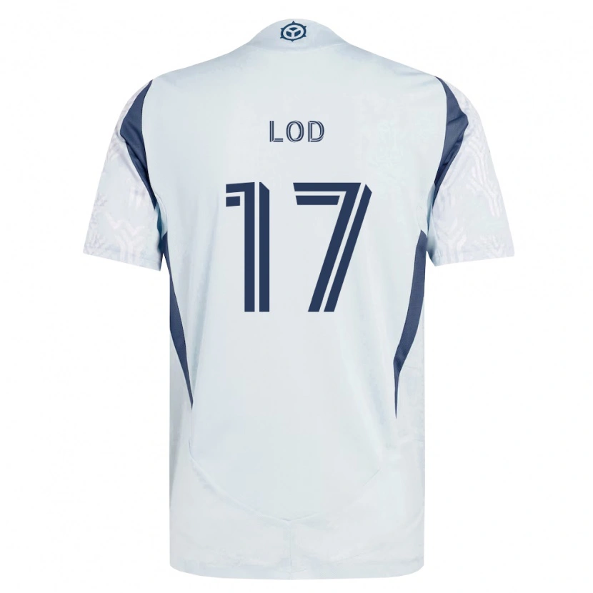 Danxen Enfant Maillot Robin Lod #17 Bleu Gris Blanc Tenues Extérieur 2026/27 T-Shirt