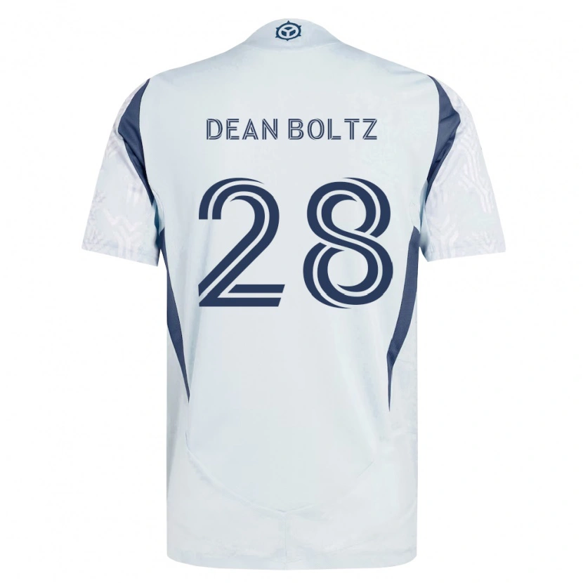 Danxen Enfant Maillot Dean Boltz #28 Bleu Gris Blanc Tenues Extérieur 2026/27 T-Shirt
