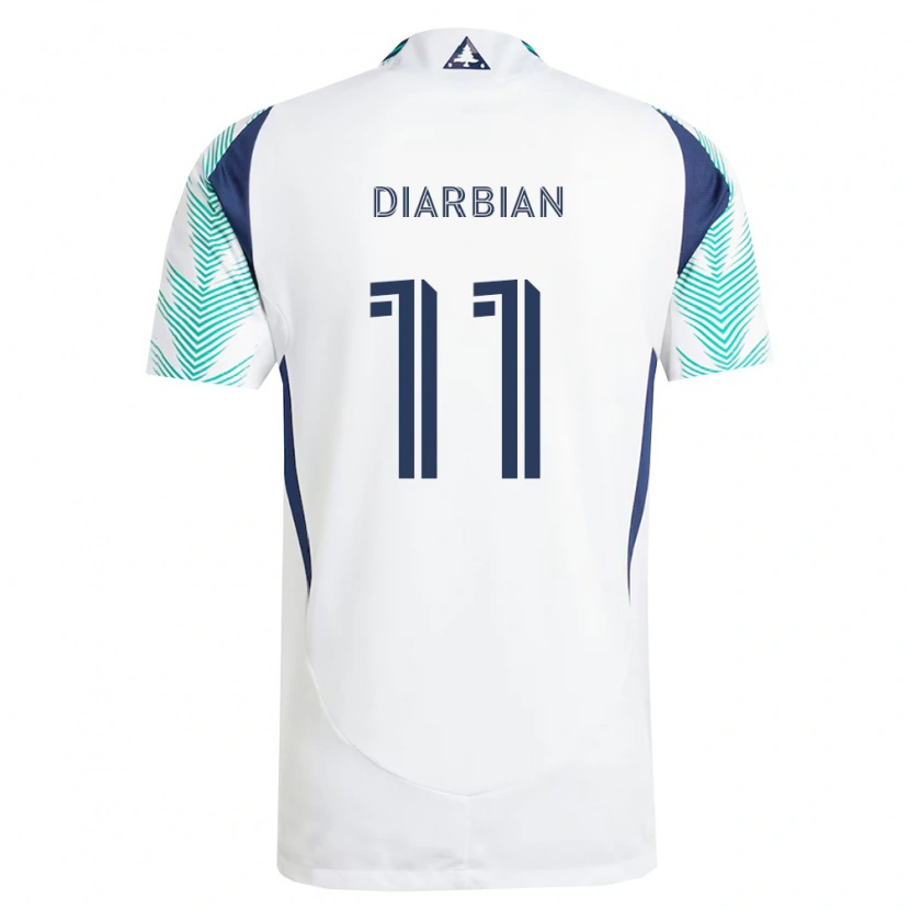 Danxen Enfant Maillot Gevork Diarbian #11 Blanc Bleu Marine Vert Clair Tenues Extérieur 2026/27 T-Shirt