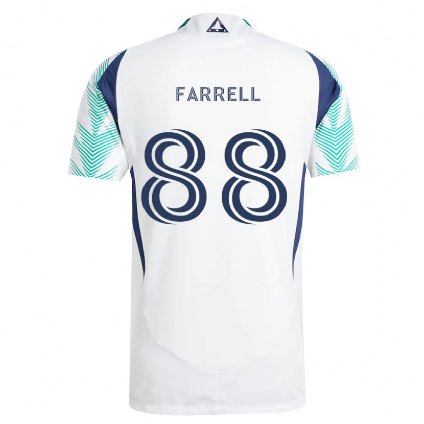 Danxen Enfant Maillot Andrew Farrell #88 Blanc Bleu Marine Vert Clair Tenues Extérieur 2026/27 T-Shirt