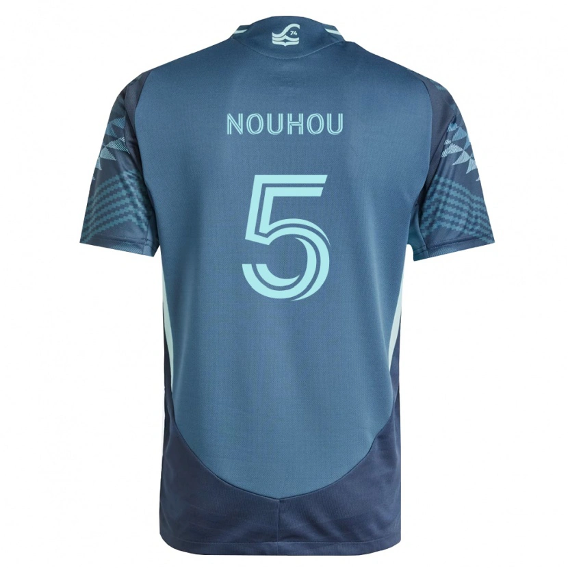 Danxen Enfant Maillot Nouhou Tolo #5 Bleu Marine Vert Tenues Extérieur 2026/27 T-Shirt