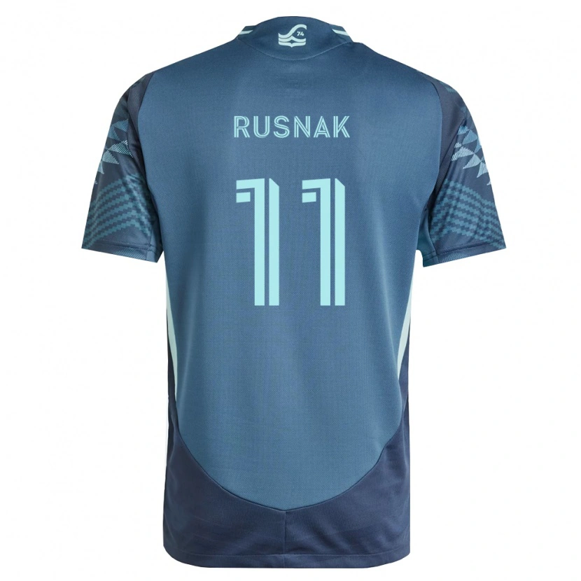 Danxen Enfant Maillot Albert Rusnák #11 Bleu Marine Vert Tenues Extérieur 2026/27 T-Shirt