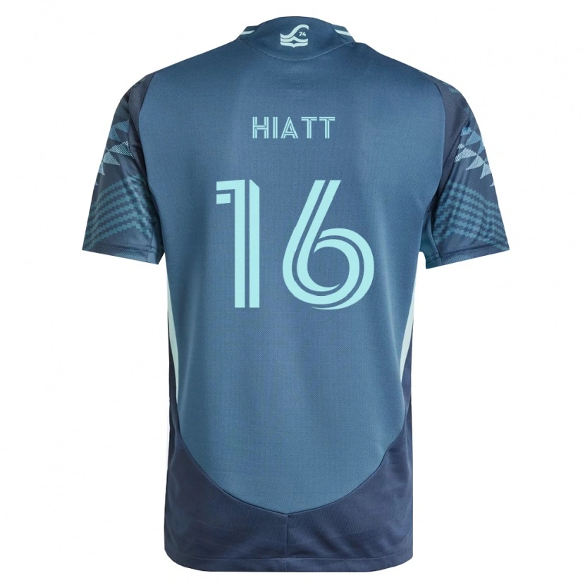 Danxen Enfant Maillot Samantha Hiatt #16 Bleu Marine Vert Tenues Extérieur 2026/27 T-Shirt