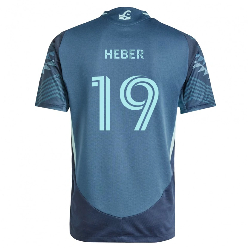 Danxen Enfant Maillot Héber #19 Bleu Marine Vert Tenues Extérieur 2026/27 T-Shirt