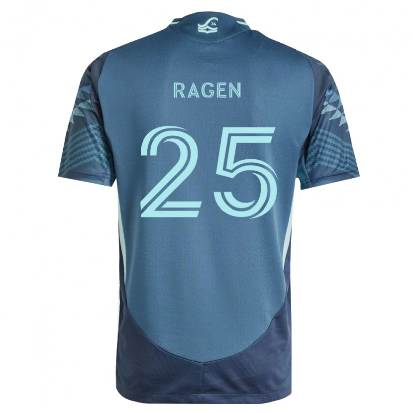 Danxen Enfant Maillot Jackson Ragen #25 Bleu Marine Vert Tenues Extérieur 2026/27 T-Shirt
