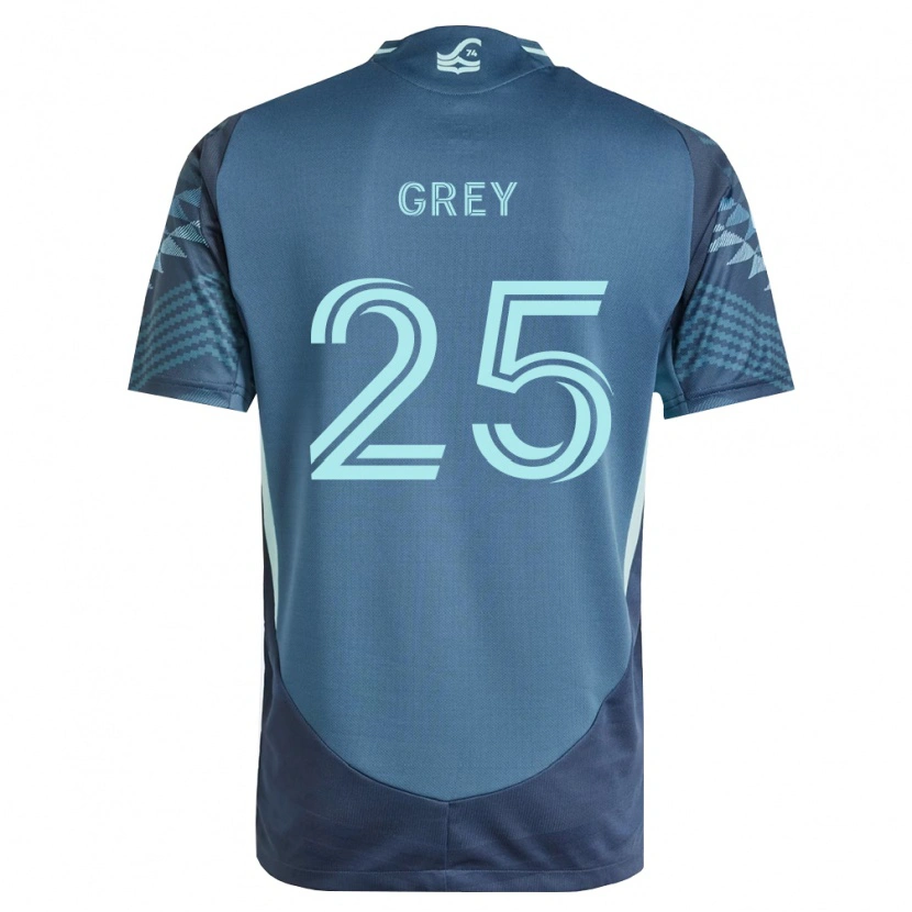 Danxen Enfant Maillot Mireya Grey #25 Bleu Marine Vert Tenues Extérieur 2026/27 T-Shirt
