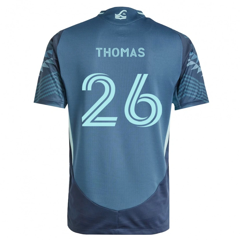 Danxen Enfant Maillot Andrew Thomas #26 Bleu Marine Vert Tenues Extérieur 2026/27 T-Shirt