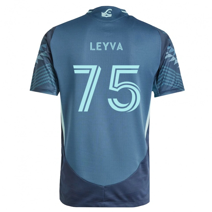 Danxen Enfant Maillot Danny Leyva #75 Bleu Marine Vert Tenues Extérieur 2026/27 T-Shirt