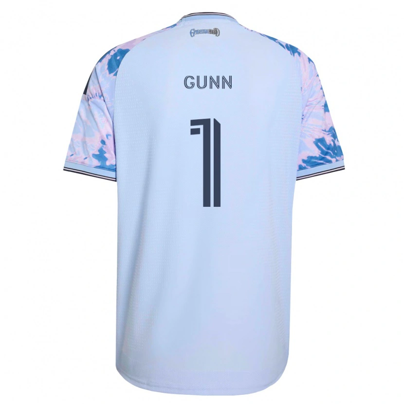 Danxen Enfant Maillot Angus Gunn #1 Bleu Royal Blanc Noir Tenues Extérieur 2026/27 T-Shirt