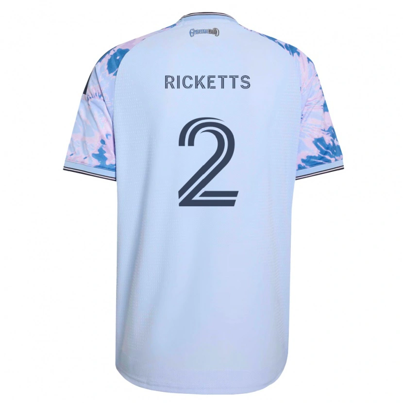 Danxen Enfant Maillot Jamar Ricketts #2 Bleu Royal Blanc Noir Tenues Extérieur 2026/27 T-Shirt