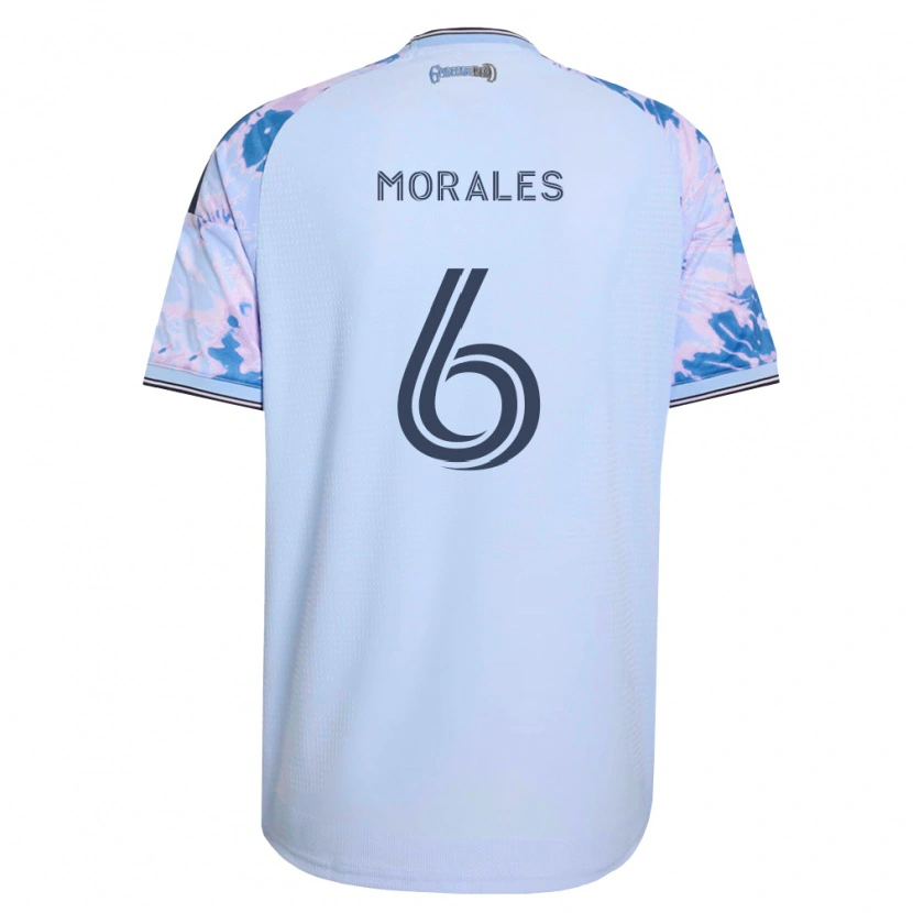 Danxen Enfant Maillot Alfredo Morales #6 Bleu Royal Blanc Noir Tenues Extérieur 2026/27 T-Shirt