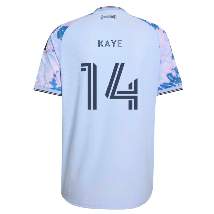 Danxen Enfant Maillot Mark-Anthony Kaye #14 Bleu Royal Blanc Noir Tenues Extérieur 2026/27 T-Shirt