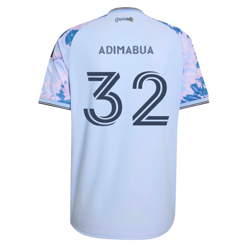 Danxen Enfant Maillot Nonso Adimabua #32 Bleu Royal Blanc Noir Tenues Extérieur 2026/27 T-Shirt