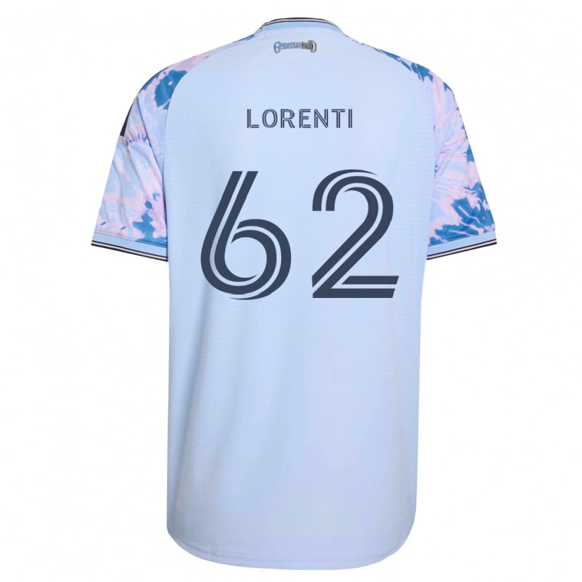 Danxen Enfant Maillot Dominic Lorenti #62 Bleu Royal Blanc Noir Tenues Extérieur 2026/27 T-Shirt