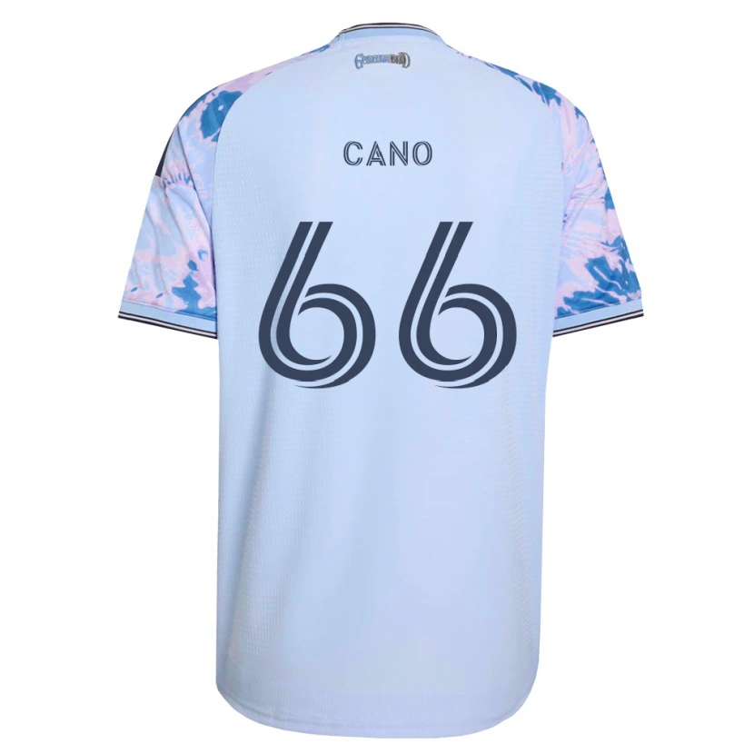 Danxen Enfant Maillot Alejandro Cano #66 Bleu Royal Blanc Noir Tenues Extérieur 2026/27 T-Shirt