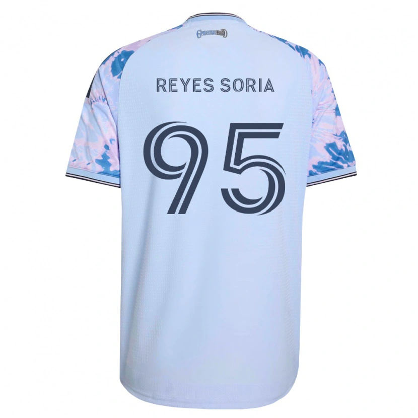 Danxen Enfant Maillot Randhu Reyes Soria #95 Bleu Royal Blanc Noir Tenues Extérieur 2026/27 T-Shirt