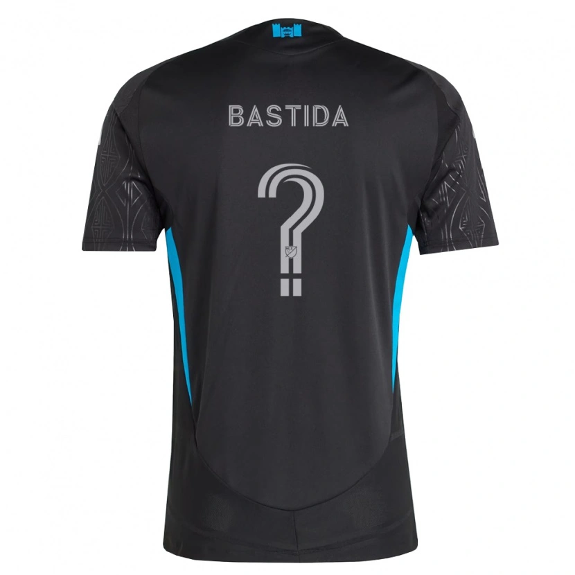 Danxen Enfant Maillot Juan Martinez-Bastida #0 Noir Blanc Bleu Ciel Tenues Extérieur 2026/27 T-Shirt