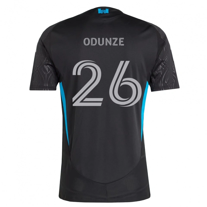 Danxen Enfant Maillot Chituru Odunze #26 Noir Blanc Bleu Ciel Tenues Extérieur 2026/27 T-Shirt