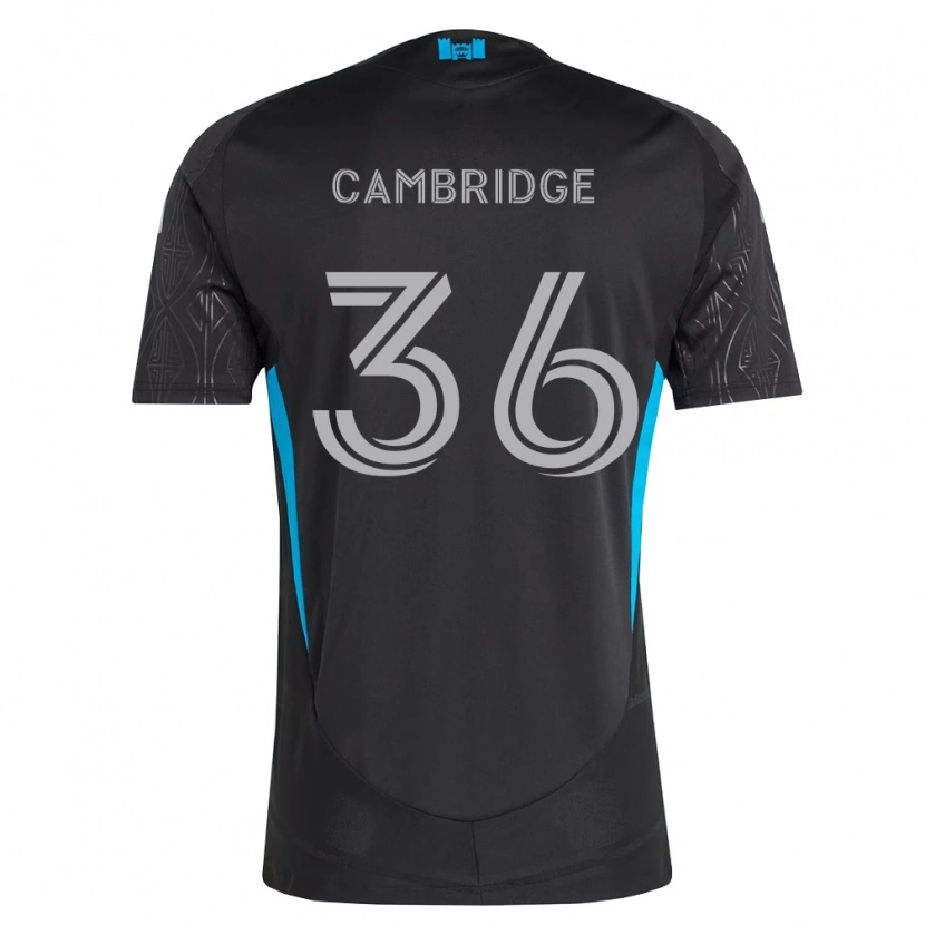 Danxen Enfant Maillot Brandon Cambridge #36 Noir Blanc Bleu Ciel Tenues Extérieur 2026/27 T-Shirt