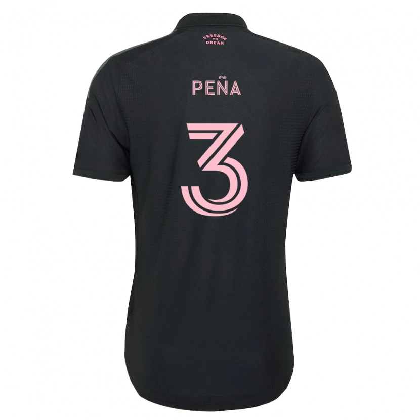 Danxen Enfant Maillot Luciano Pena #3 Rose Noir Blanc Tenues Extérieur 2026/27 T-Shirt