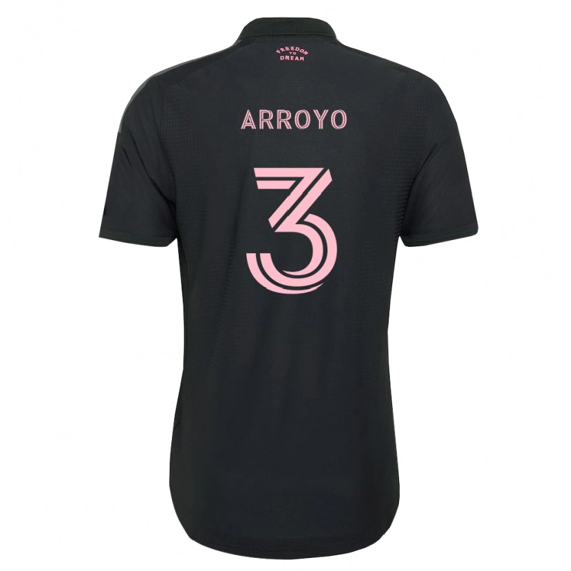 Danxen Enfant Maillot Dixon Arroyo #3 Rose Noir Blanc Tenues Extérieur 2026/27 T-Shirt