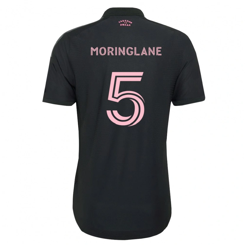 Danxen Enfant Maillot Luis Moringlane #5 Rose Noir Blanc Tenues Extérieur 2026/27 T-Shirt