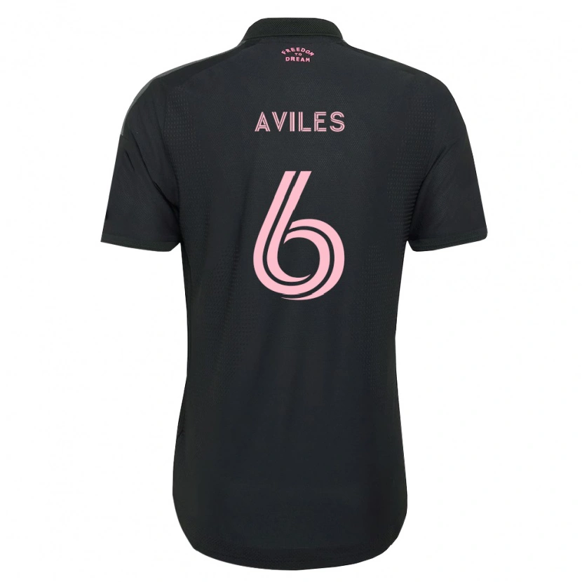Danxen Enfant Maillot Tomás Avilés #6 Rose Noir Blanc Tenues Extérieur 2026/27 T-Shirt
