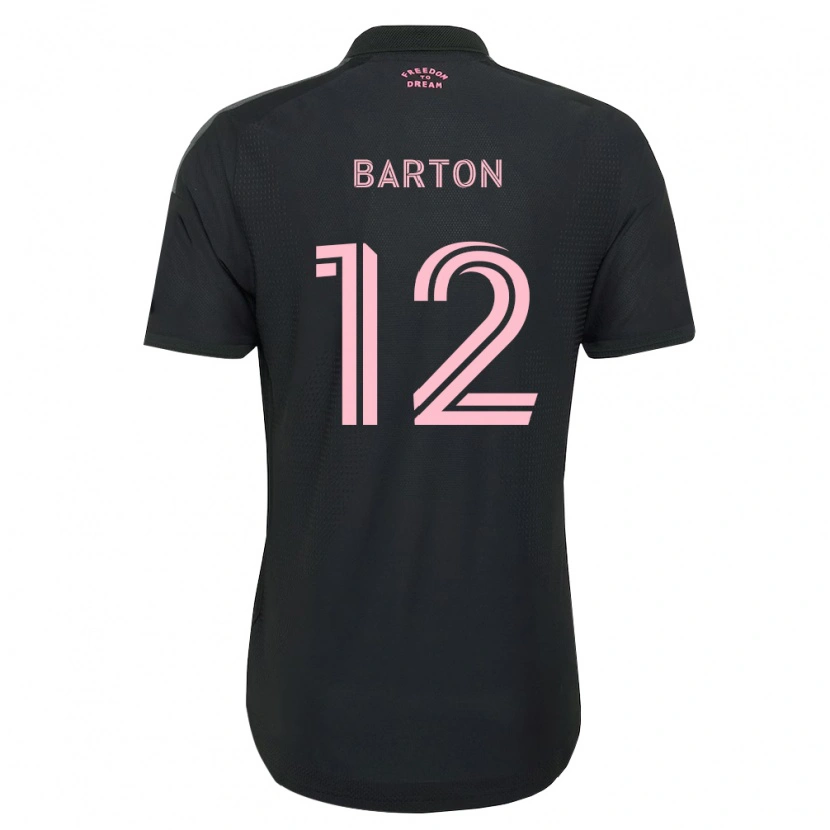 Danxen Enfant Maillot Tye Barton #12 Rose Noir Blanc Tenues Extérieur 2026/27 T-Shirt