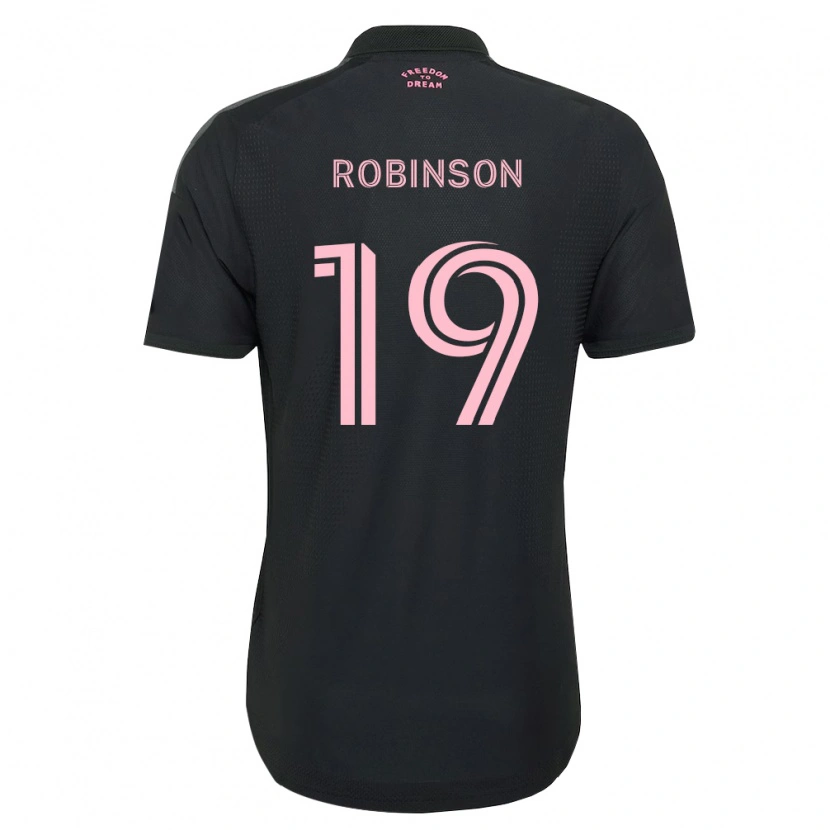 Danxen Enfant Maillot Robbie Robinson #19 Rose Noir Blanc Tenues Extérieur 2026/27 T-Shirt