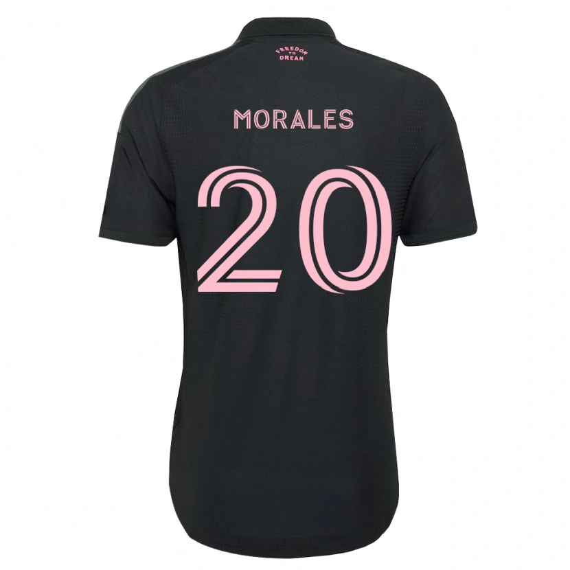 Danxen Enfant Maillot Santi Morales #20 Rose Noir Blanc Tenues Extérieur 2026/27 T-Shirt