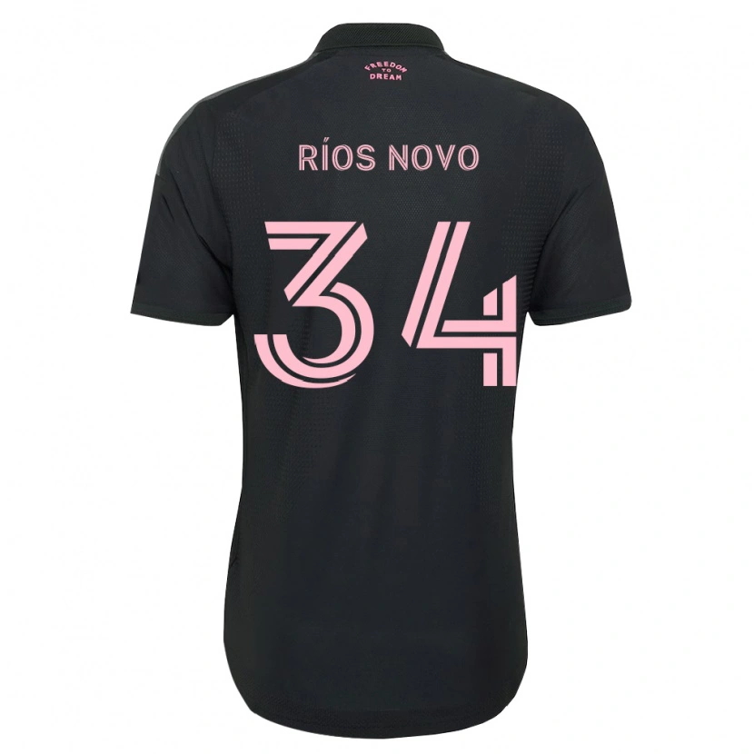 Danxen Enfant Maillot Rocco Ríos Novo #34 Rose Noir Blanc Tenues Extérieur 2026/27 T-Shirt