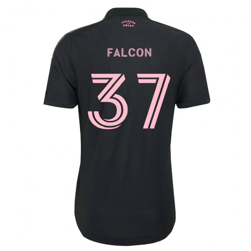 Danxen Enfant Maillot Maximiliano Falcón #37 Rose Noir Blanc Tenues Extérieur 2026/27 T-Shirt