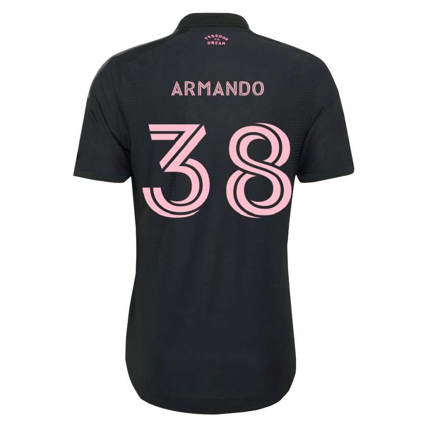 Danxen Enfant Maillot Máximo Armando #38 Rose Noir Blanc Tenues Extérieur 2026/27 T-Shirt