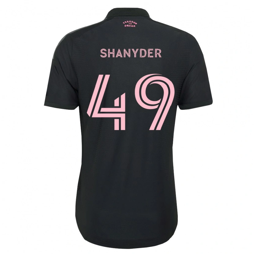 Danxen Enfant Maillot Shanyder Borgelin #49 Rose Noir Blanc Tenues Extérieur 2026/27 T-Shirt