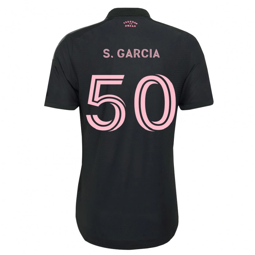 Danxen Enfant Maillot Santiago Garcia #50 Rose Noir Blanc Tenues Extérieur 2026/27 T-Shirt