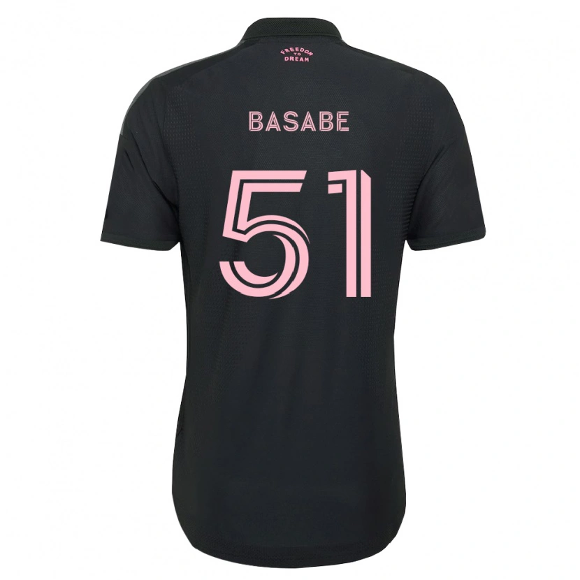 Danxen Enfant Maillot Samuel Basabe #51 Rose Noir Blanc Tenues Extérieur 2026/27 T-Shirt