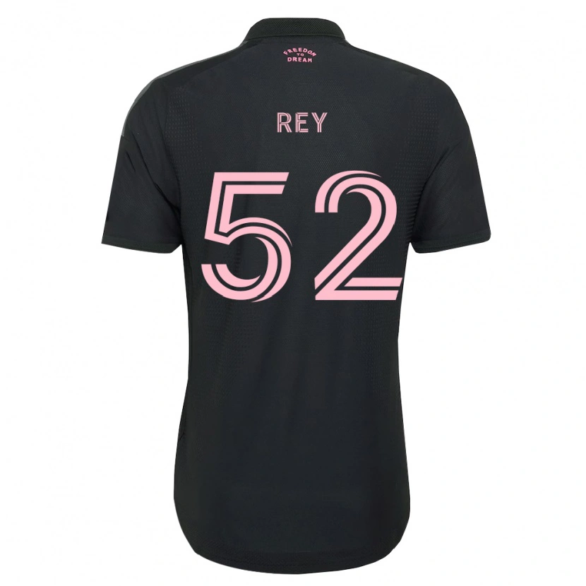 Danxen Enfant Maillot Diego Rey #52 Rose Noir Blanc Tenues Extérieur 2026/27 T-Shirt