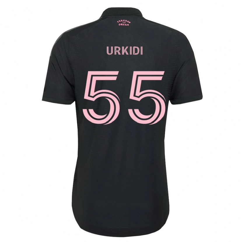 Danxen Enfant Maillot Ian Urkidi #55 Rose Noir Blanc Tenues Extérieur 2026/27 T-Shirt