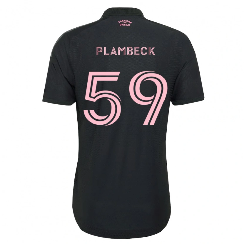 Danxen Enfant Maillot Preston Plambeck #59 Rose Noir Blanc Tenues Extérieur 2026/27 T-Shirt